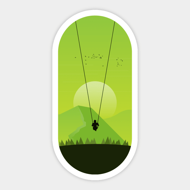 Swing Sticker by schirodesign